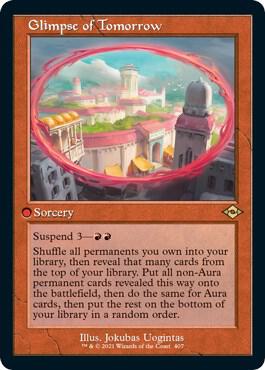 Glimpse of Tomorrow Retro Frame Foil Etched 407 (Modern Horizons 2)  - Foil | Good Games Modbury