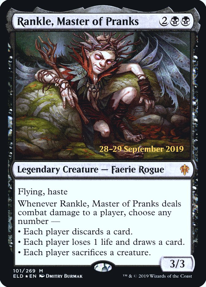 Rankle, Master of Pranks [Throne of Eldraine Prerelease Promos] | Good Games Modbury
