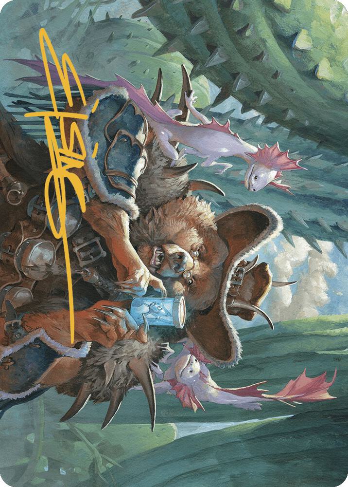 Doc Aurlock Grizzled Genius Art Card Gold Stamped Signature 21 (Art Series: Outlaws of Thunder Junction)  | Good Games Modbury