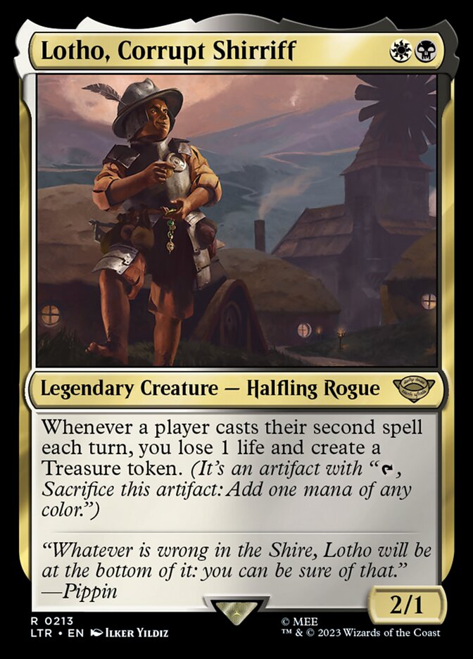 Lotho, Corrupt Shirriff 213 (Universes Beyond: The Lord of the Rings: Tales of Middle-earth)  - Foil | Good Games Modbury
