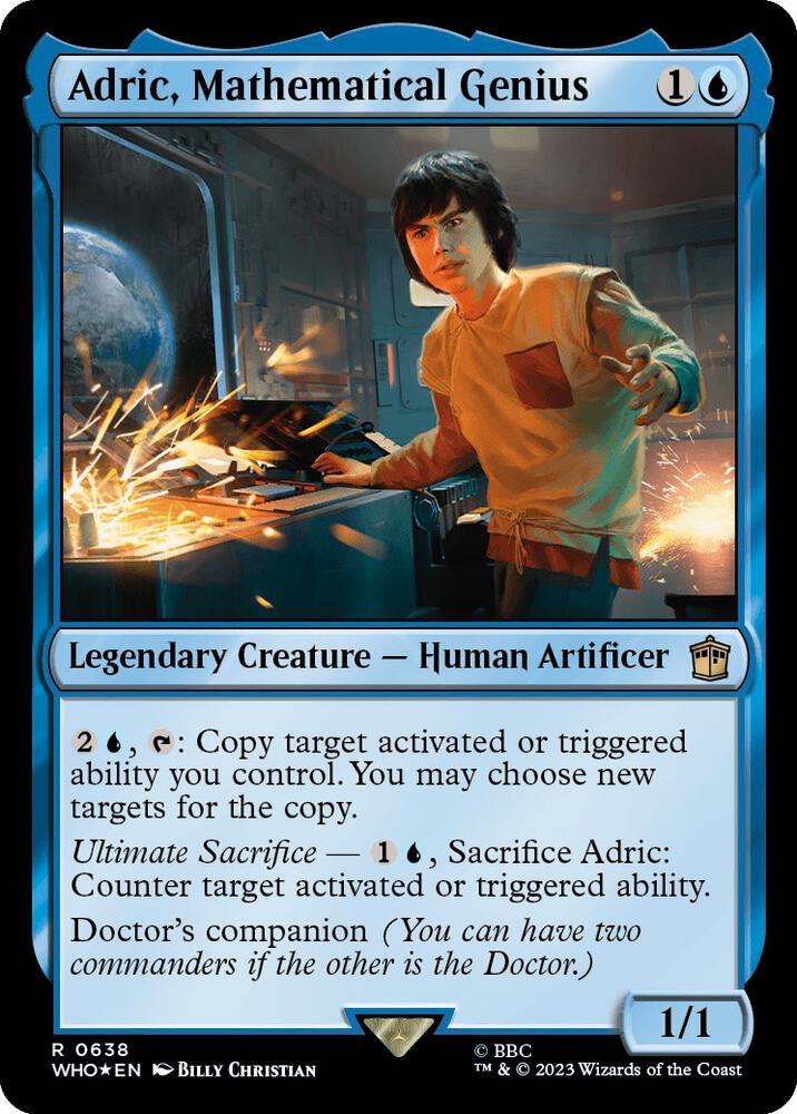 Adric, Mathematical Genius 638/331 (Universes Beyond: Doctor Who)  - Surge Foil | Good Games Modbury