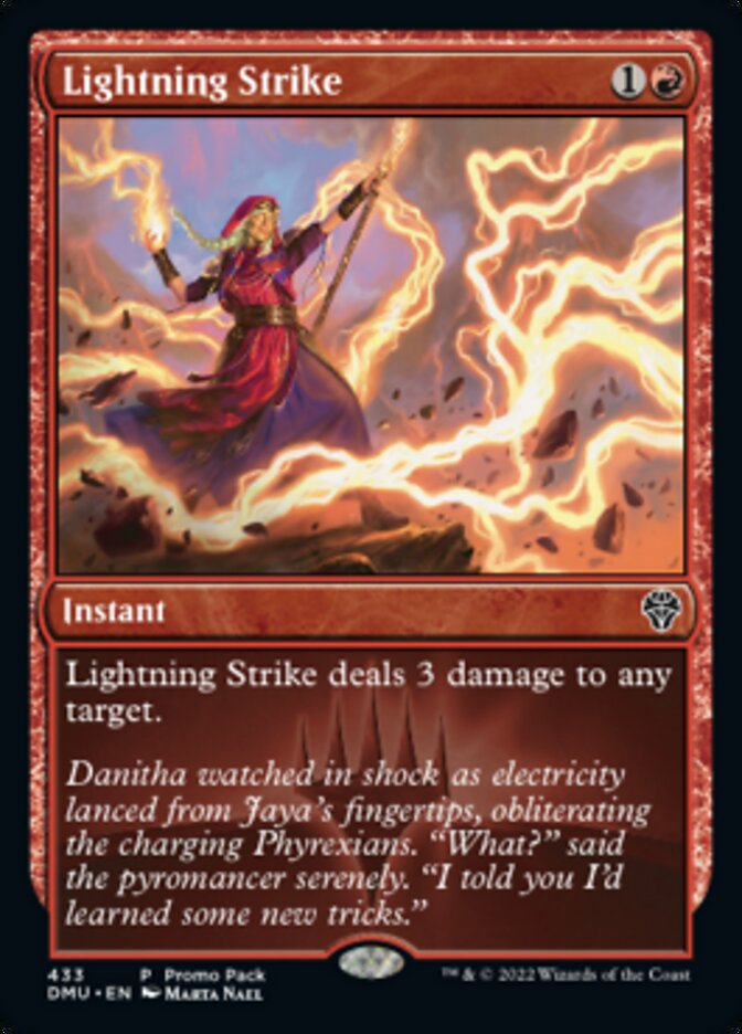 Lightning Strike (Promo Pack) [Dominaria United] | Good Games Modbury