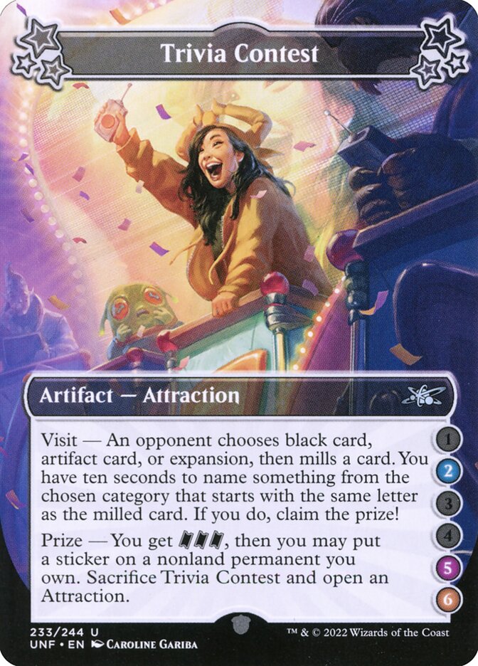 Trivia Contest 233c/244 (Unfinity)  - Foil | Good Games Modbury