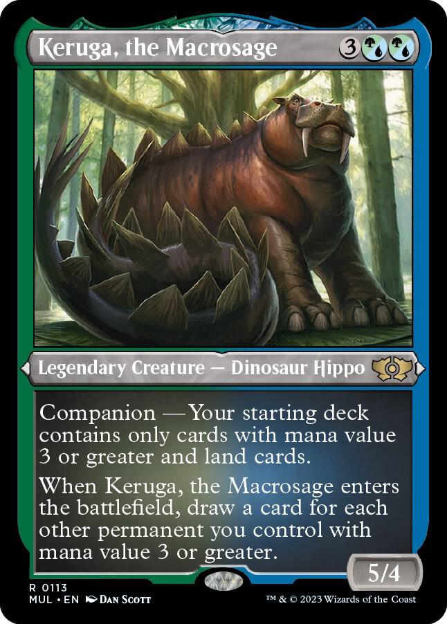 Keruga, the Macrosage 113/65 (March of the Machine: Multiverse Legends)  - Etched Foil | Good Games Modbury
