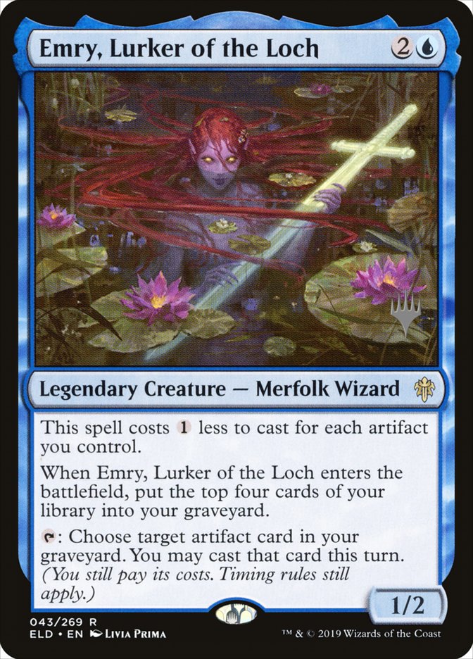 Emry, Lurker of the Loch (Promo Pack) [Throne of Eldraine Promos] | Good Games Modbury