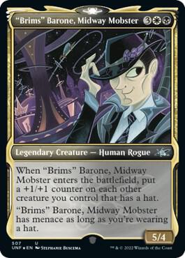 Brims Barone Midway Mobster Showcase Galaxy Foil 507/244 (Unfinity)  - Foil | Good Games Modbury