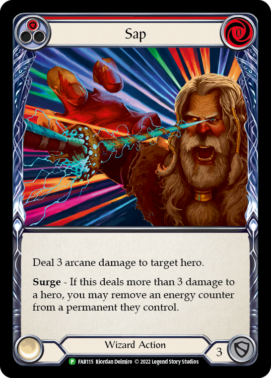 Sap (Red) [FAB115] (Promo)  Rainbow Foil | Good Games Modbury