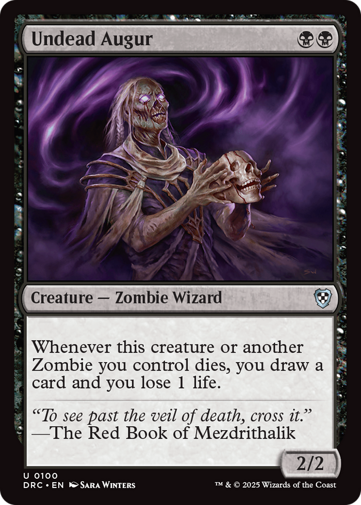 Undead Augur [Aetherdrift Commander] | Good Games Modbury