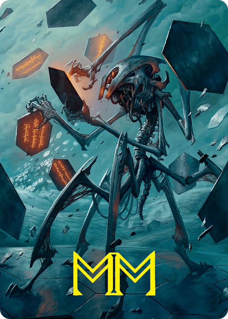 Scrawling Crawler Art Card (50/54) (Gold-Stamped Signature) [Foundations Art Series] | Good Games Modbury