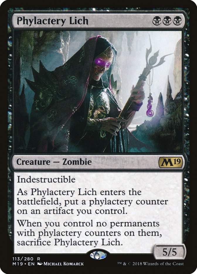 Phylactery Lich [Core Set 2019] | Good Games Modbury