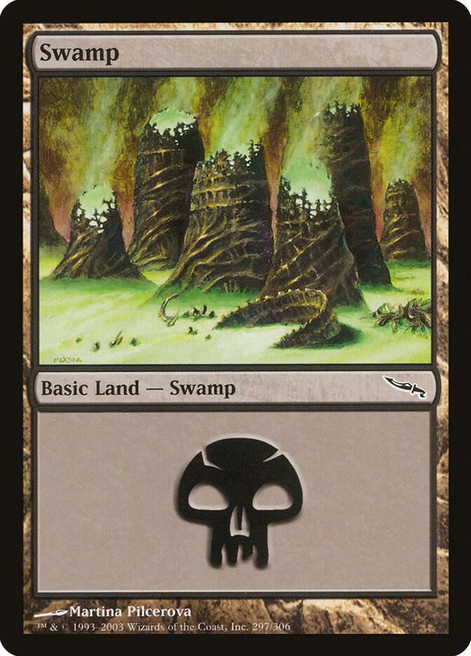 Swamp 297/306 (Mirrodin)  - Foil | Good Games Modbury
