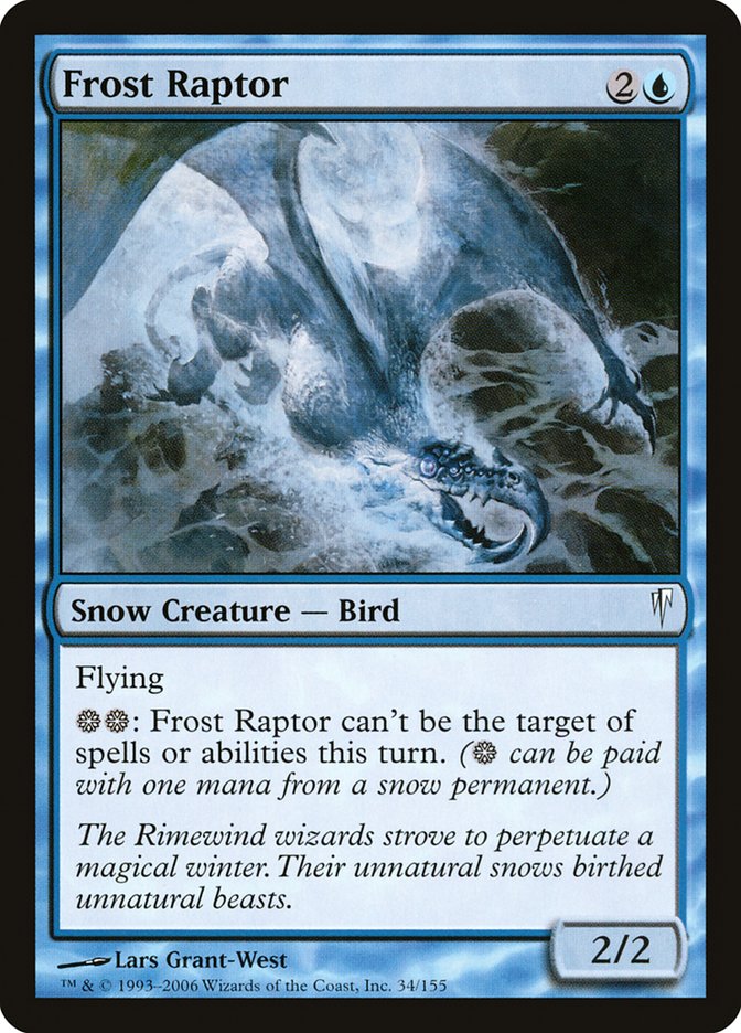 Frost Raptor 34/155 (Coldsnap)  - Foil | Good Games Modbury