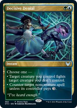 Decisive Denial 382 (Promo Pack: Strixhaven)  - Foil | Good Games Modbury