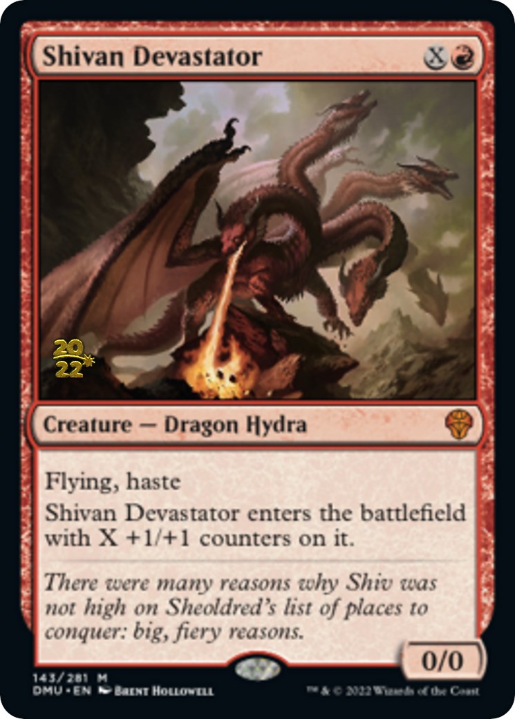 Shivan Devastator [Dominaria United Prerelease Promos] | Good Games Modbury