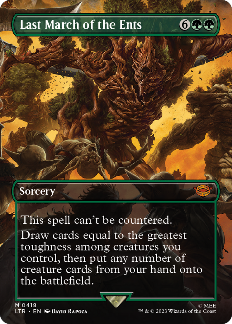 Last March of the Ents (Borderless Alternate Art) [The Lord of the Rings: Tales of Middle-Earth] | Good Games Modbury