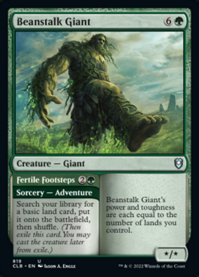 Beanstalk Giant // Fertile Footsteps [Commander Legends: Battle for Baldur's Gate] | Good Games Modbury