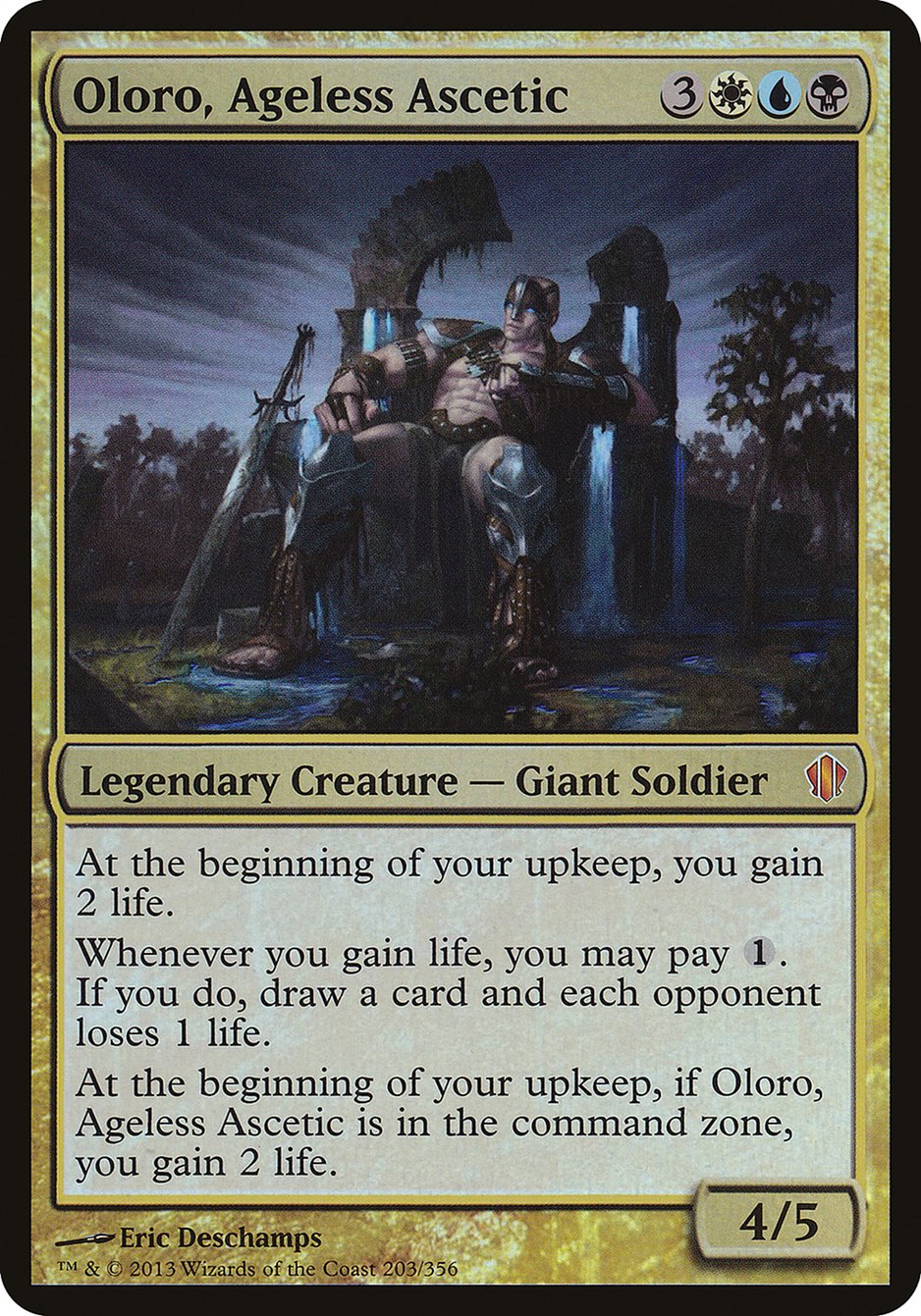 Oloro, Ageless Ascetic (Oversized) [Commander 2013 Oversized] | Good Games Modbury