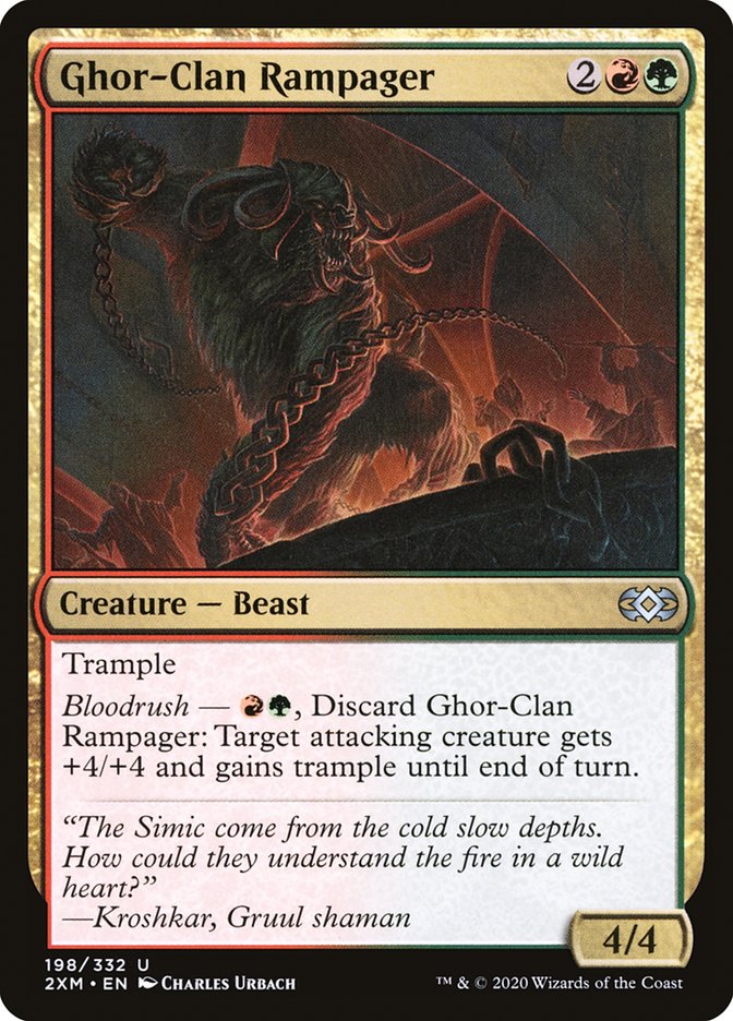 Ghor-Clan Rampager 198/332 (Double Masters)  - Foil | Good Games Modbury