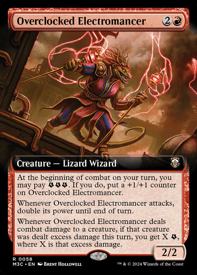Overclocked Electromancer 58/411 (Commander: Modern Horizons 3)  - Extended Art | Good Games Modbury