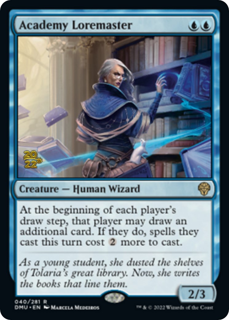 Academy Loremaster [Dominaria United Prerelease Promos] | Good Games Modbury