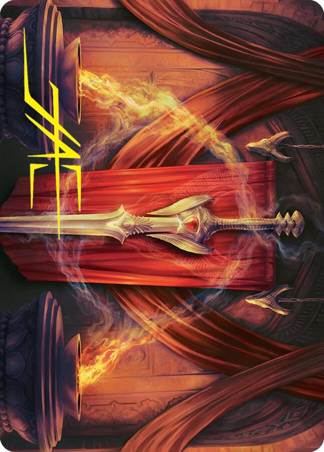 Ramosian Greatsword Art Card Gold Stamped Signature 37 (Art Series: March of the Machine)  | Good Games Modbury