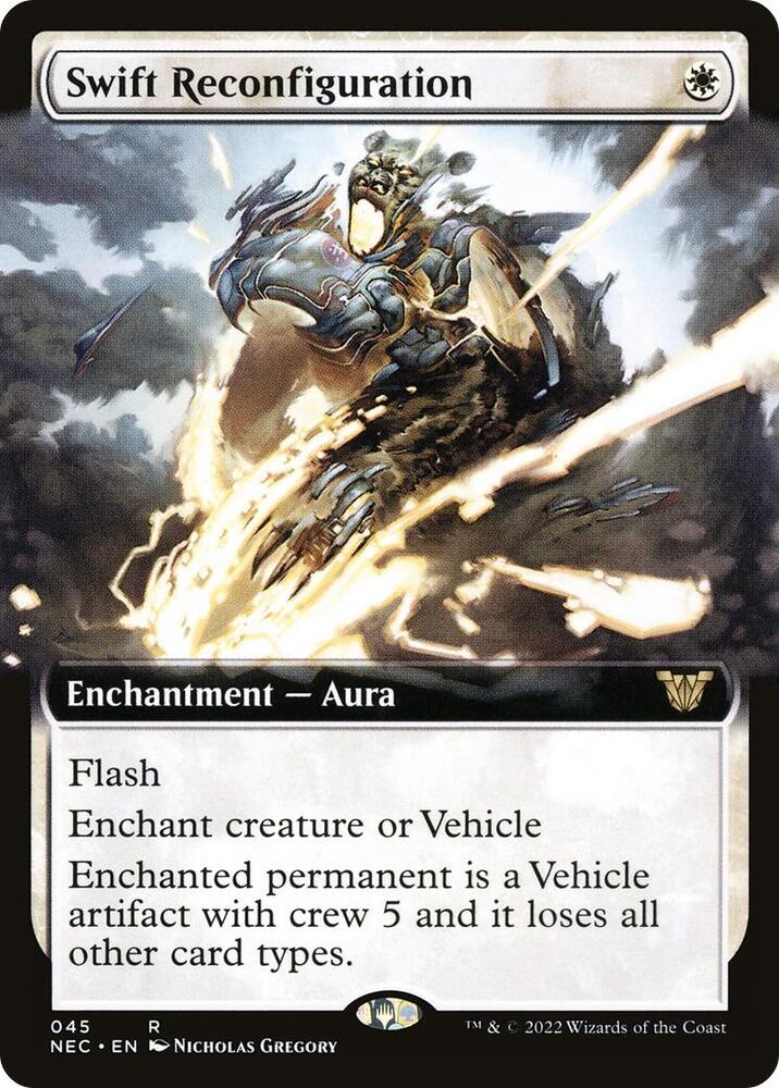 Swift Reconfiguration 45/38 (Commander: Kamigawa: Neon Dynasty)  - Extended Art | Good Games Modbury