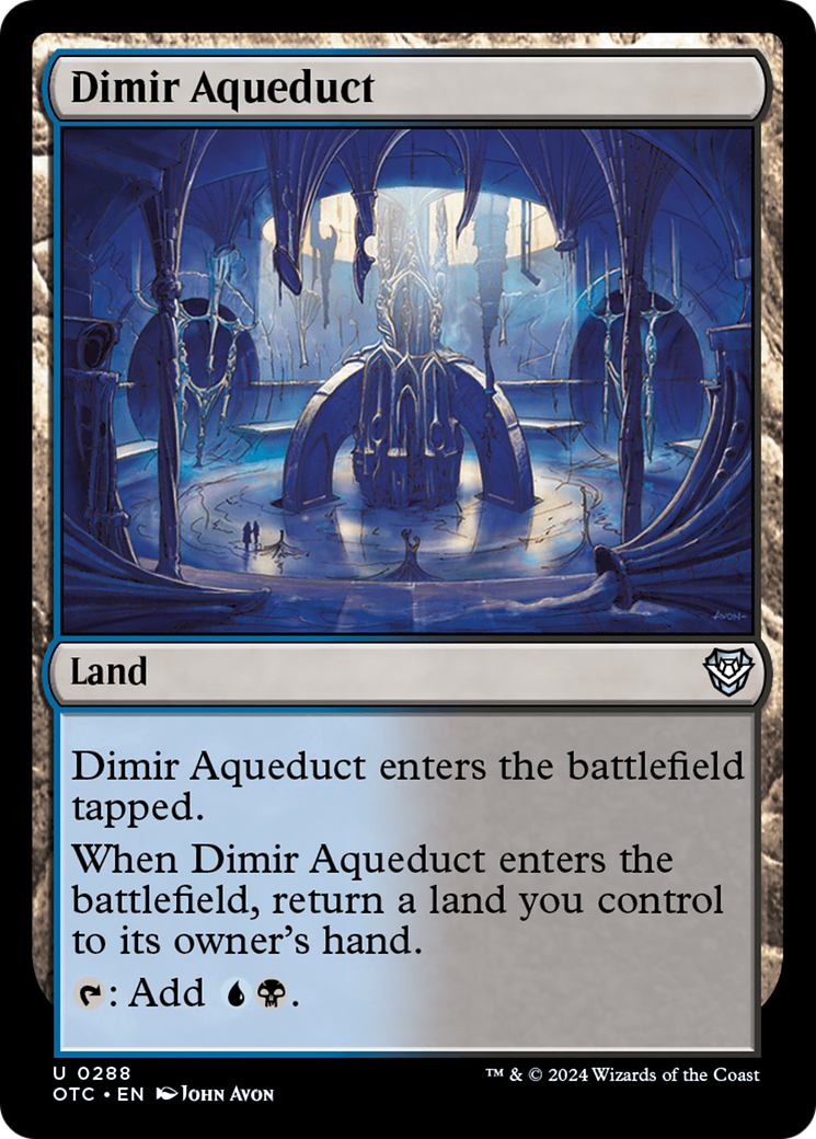 Dimir Aqueduct [Outlaws of Thunder Junction Commander] | Good Games Modbury