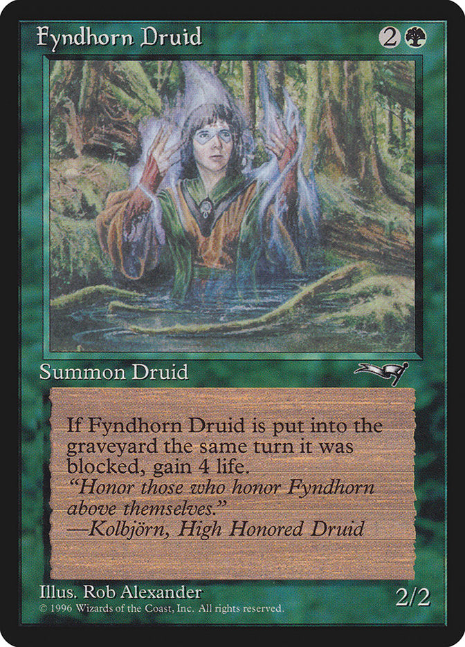 Fyndhorn Druid (Blue Flames) [Alliances] | Good Games Modbury