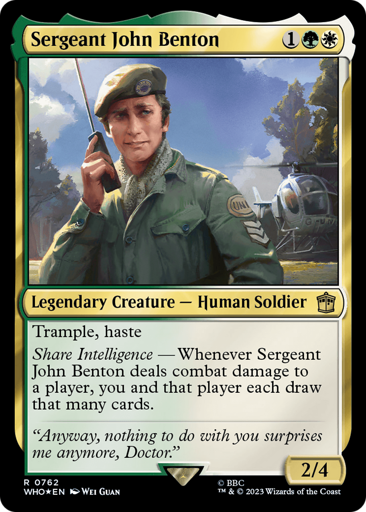 Sergeant John Benton (Surge Foil) [Doctor Who] | Good Games Modbury