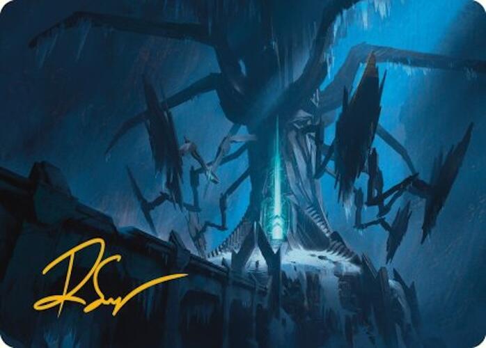 Yggdrasil Rebirth Engine Art Card Gold Stamped Signature 10 (Art Series: Universes Beyond: Assassin's Creed)  | Good Games Modbury