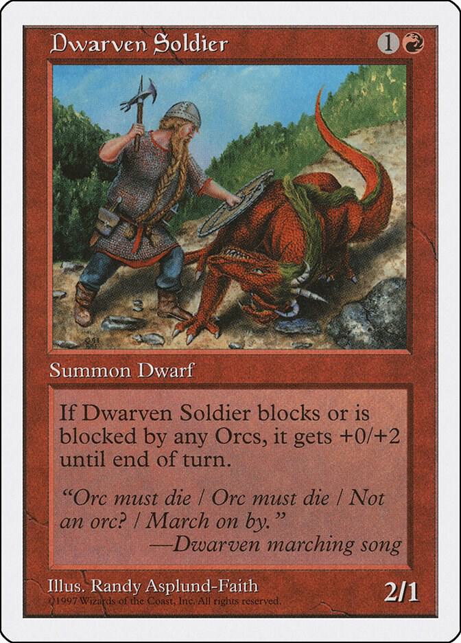 Dwarven Soldier 221/455 (Fifth Edition)  | Good Games Modbury