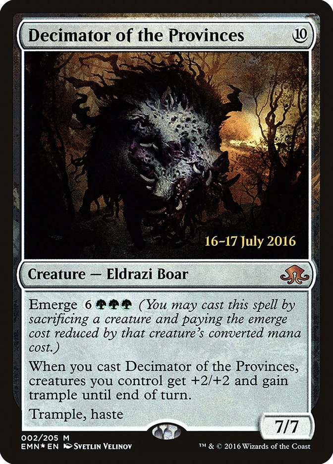 Decimator of the Provinces [Eldritch Moon Prerelease Promos] | Good Games Modbury