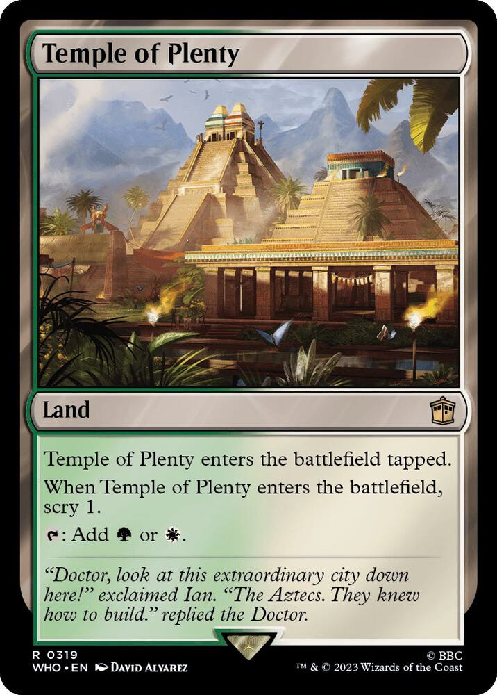 Temple of Plenty 319/331 (Universes Beyond: Doctor Who)  | Good Games Modbury