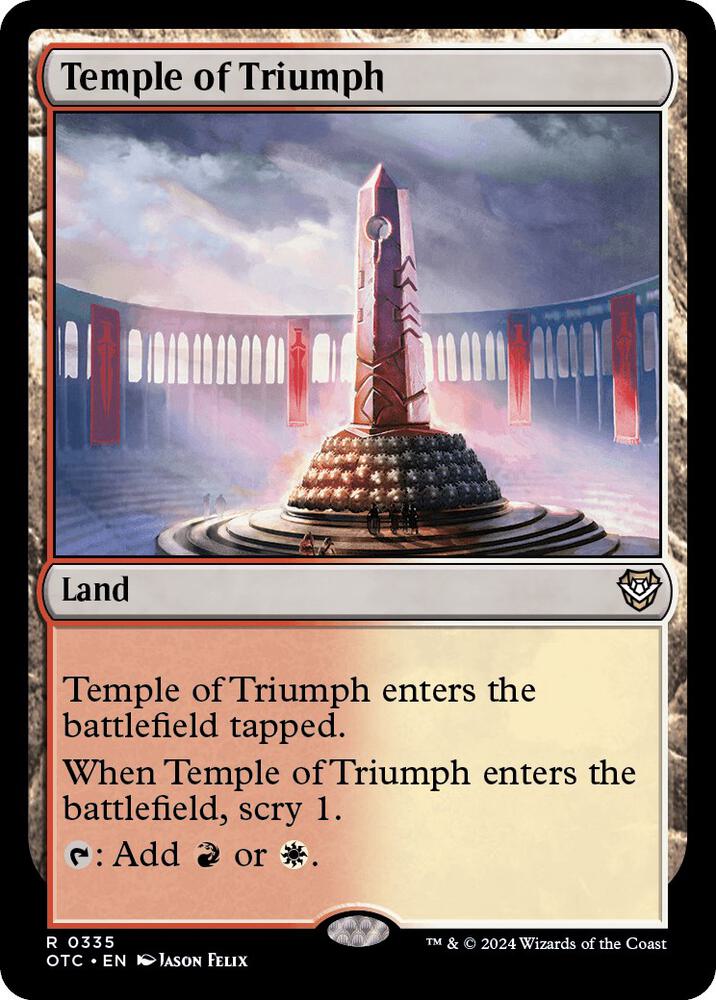 Temple of Triumph 335/342 (Commander: Outlaws of Thunder Junction)  | Good Games Modbury