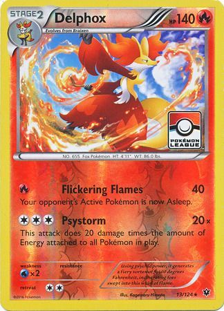 Delphox (13/124) (League Promo) [XY: Fates Collide] | Good Games Modbury