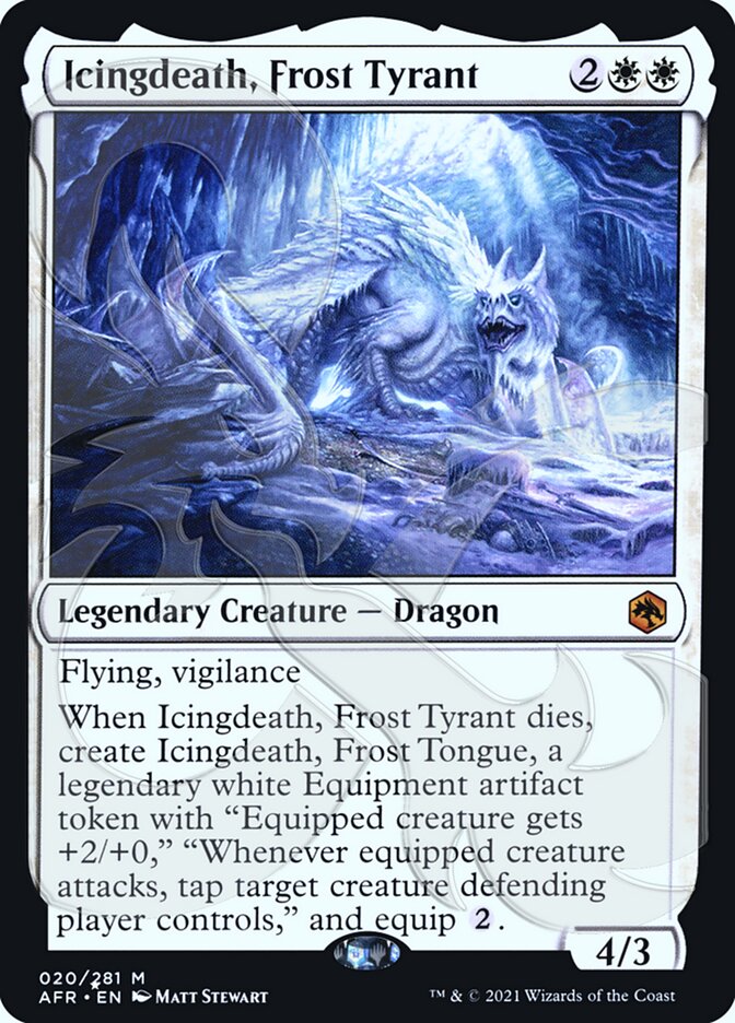 Icingdeath, Frost Tyrant (Ampersand Promo) [Dungeons & Dragons: Adventures in the Forgotten Realms Promos] | Good Games Modbury