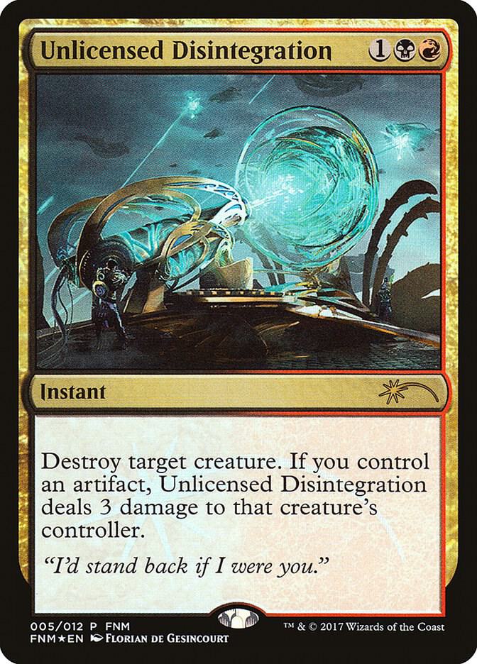Unlicensed Disintegration 5/12 (FNM Promos)  - Foil | Good Games Modbury