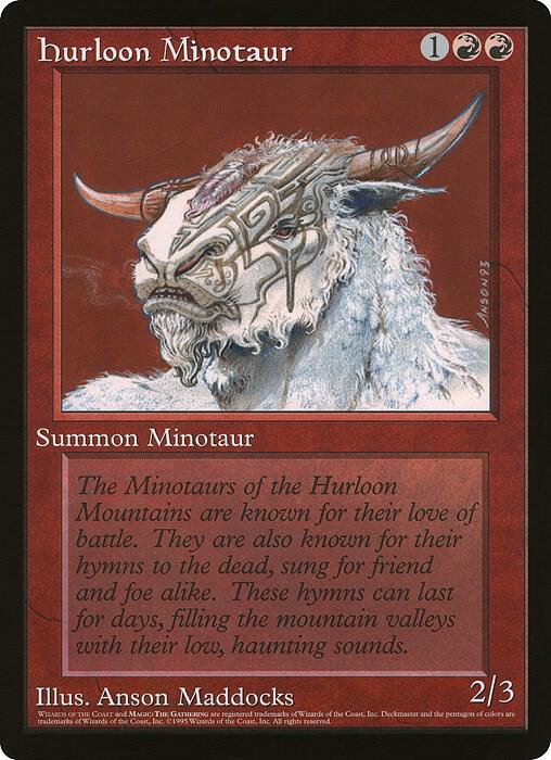 Hurloon Minotaur Wizards of the Coast Caravan Tours  (Oversize Cards)  | Good Games Modbury