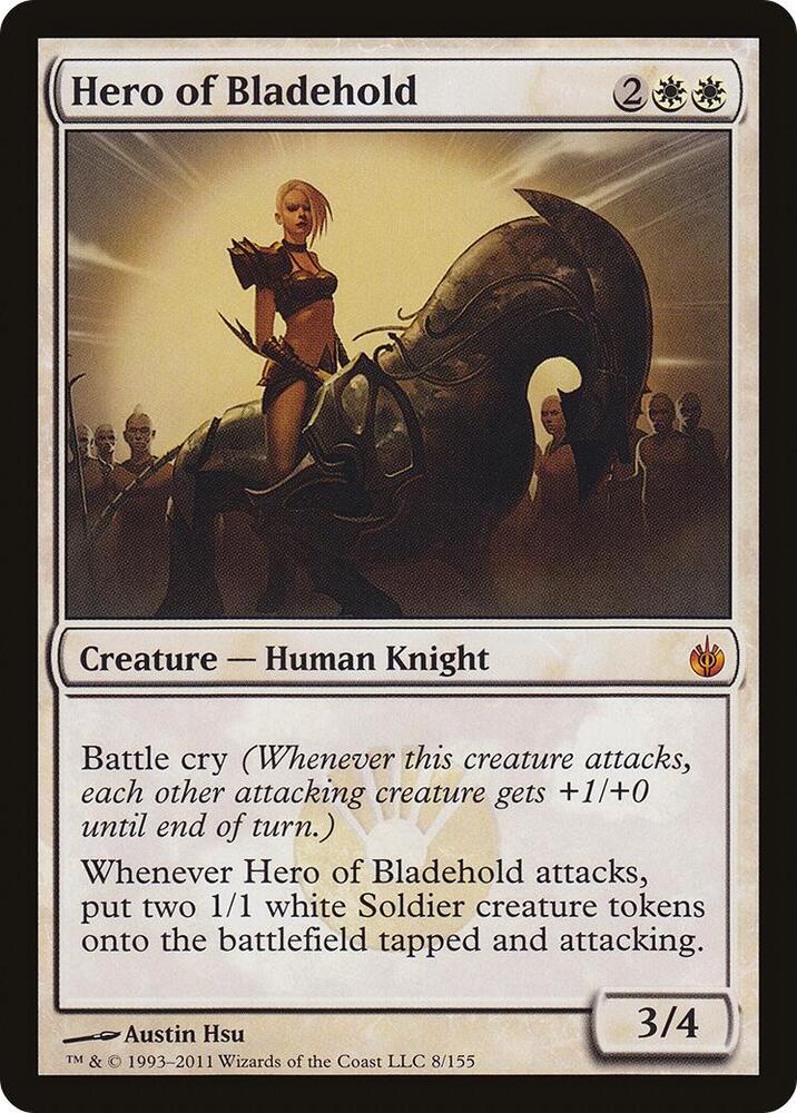 Hero of Bladehold Mirrodin Besieged 8 (Oversize Cards)  | Good Games Modbury