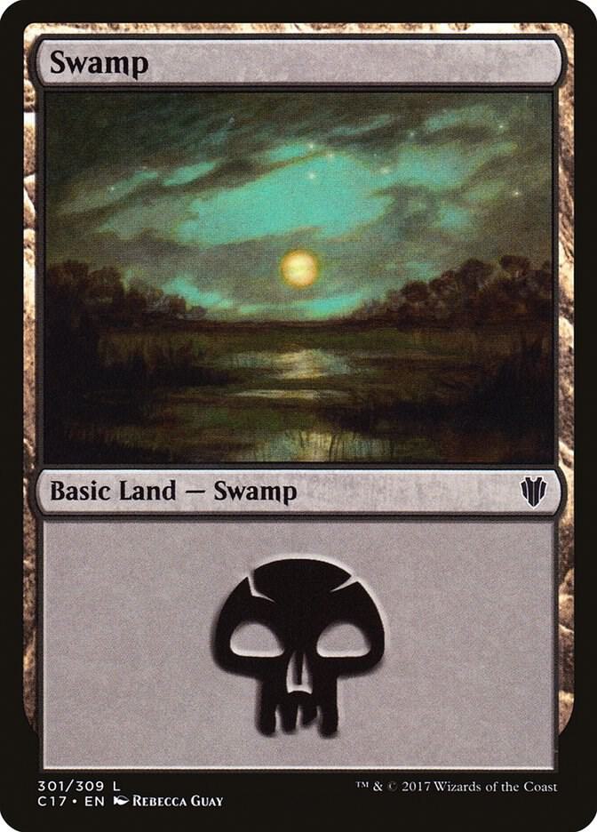Swamp 301/309 (Commander 2017)  | Good Games Modbury