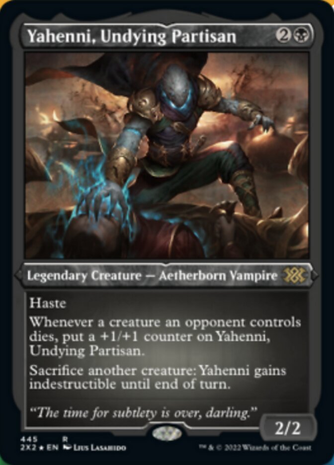 Yahenni, Undying Partisan (Foil Etched) [Double Masters 2022] | Good Games Modbury