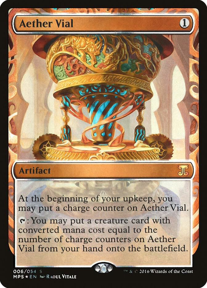 Aether Vial 6/54 (Masterpiece Series: Kaladesh Inventions)  - Foil | Good Games Modbury