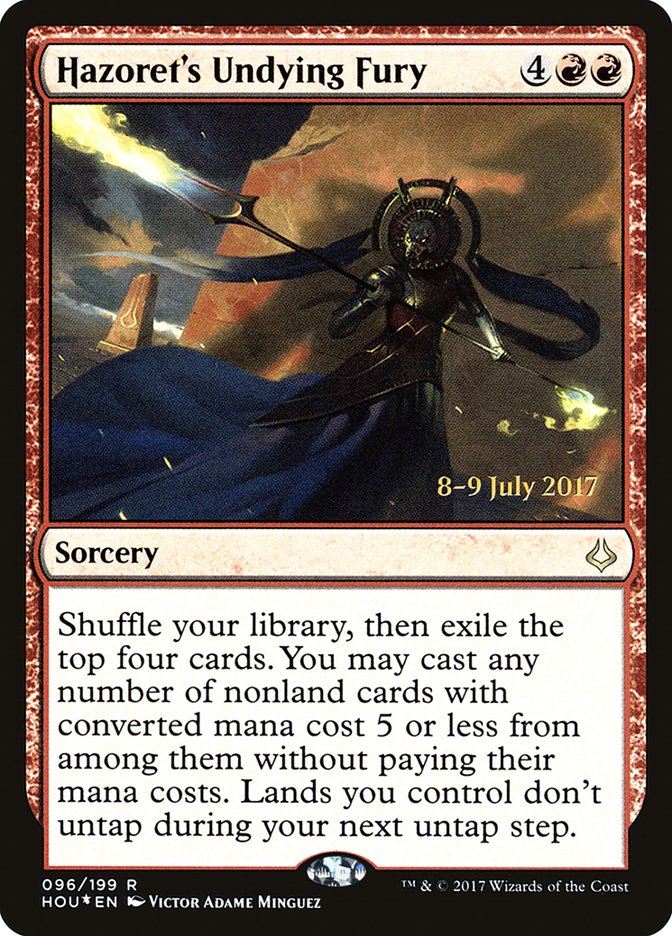 Hazoret's Undying Fury [Hour of Devastation Prerelease Promos] | Good Games Modbury