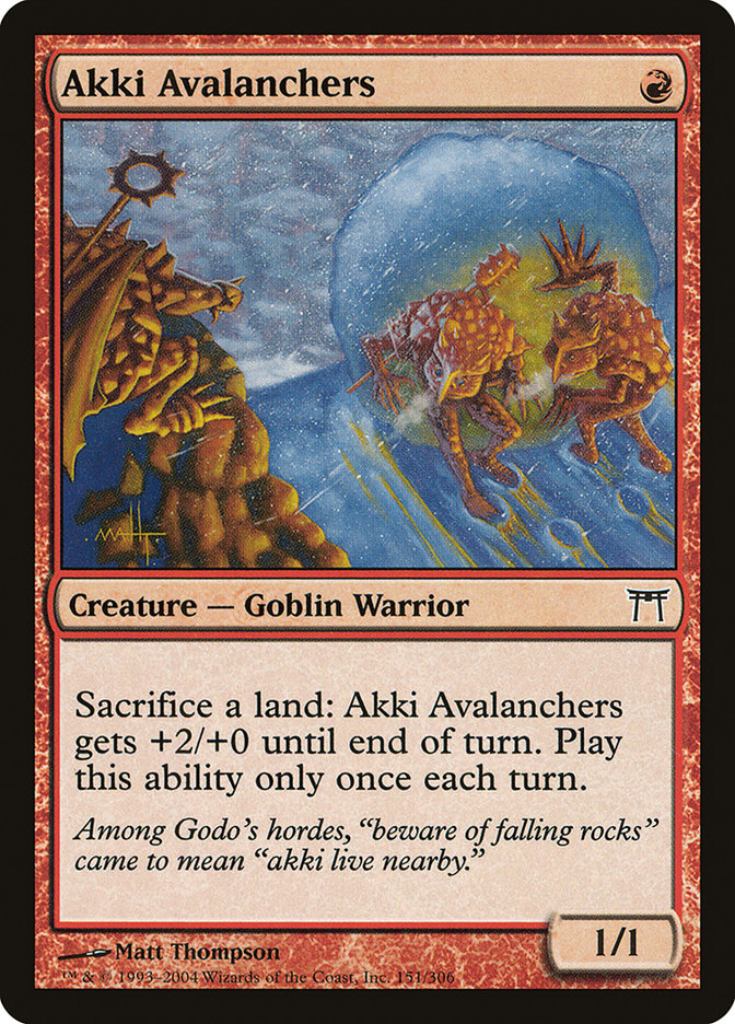 Akki Avalanchers 151/306 (Champions of Kamigawa)  - Foil | Good Games Modbury