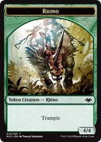 Rhino (013) // Spirit (016) Double-Sided Token [Modern Horizons Tokens] | Good Games Modbury