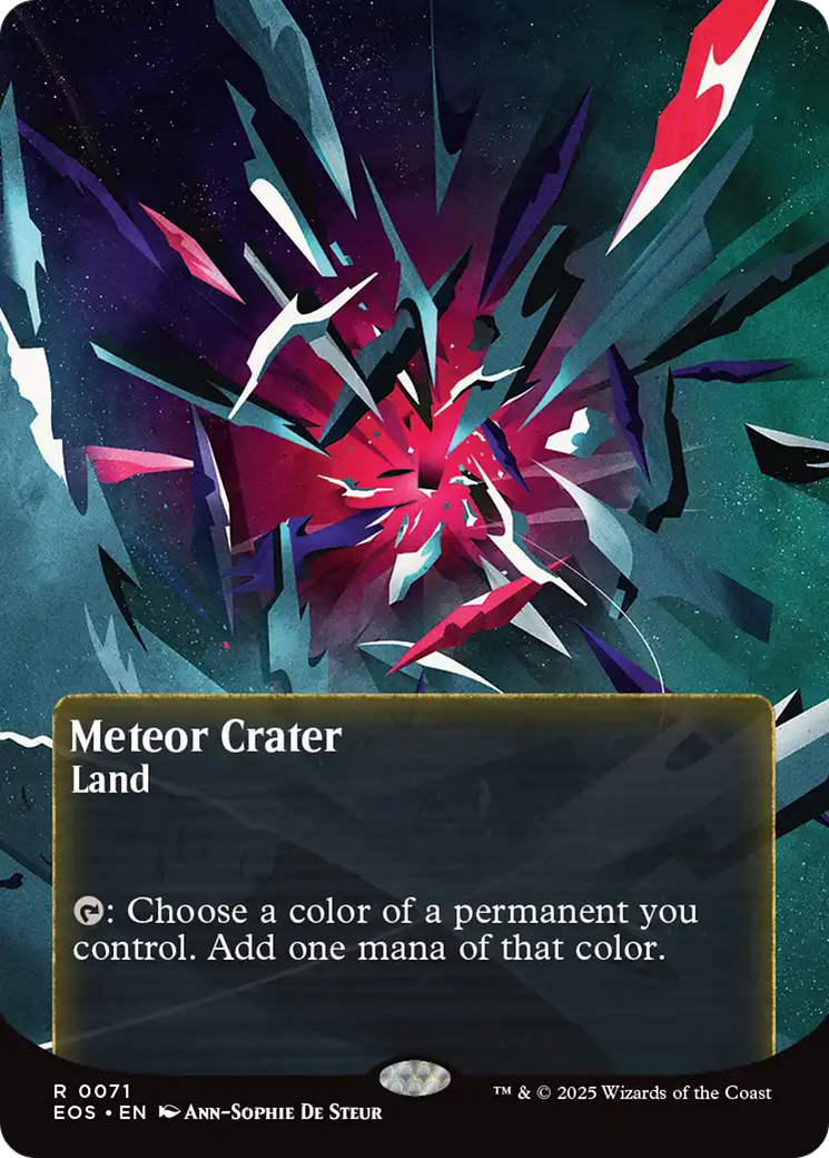 Meteor Crater (0071) (Borderless) [Edge of Eternities: Stellar Sights] | Good Games Modbury