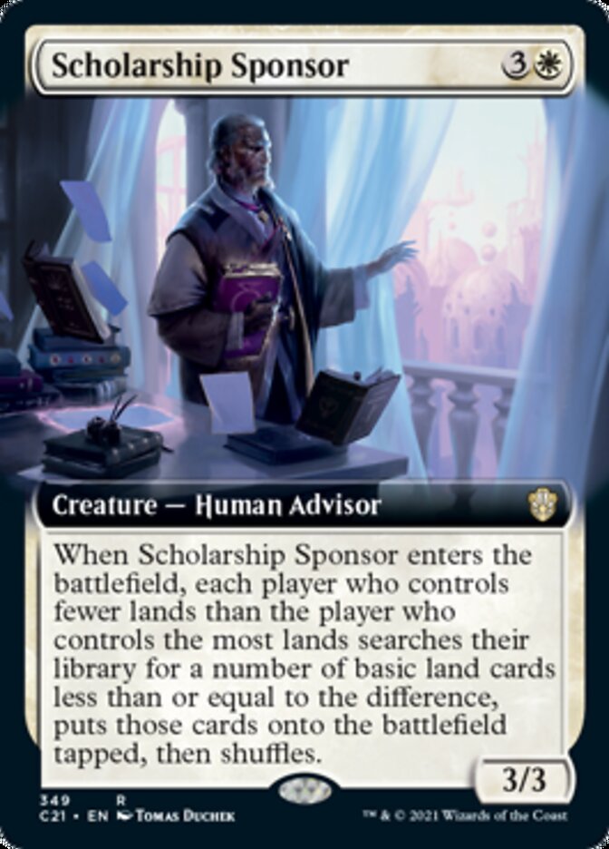 Scholarship Sponsor (Extended Art) [Commander 2021] | Good Games Modbury