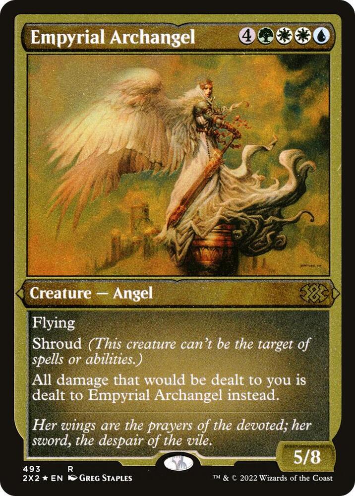 Empyrial Archangel Foil Etched 493 (Double Masters 2022)  - Foil | Good Games Modbury