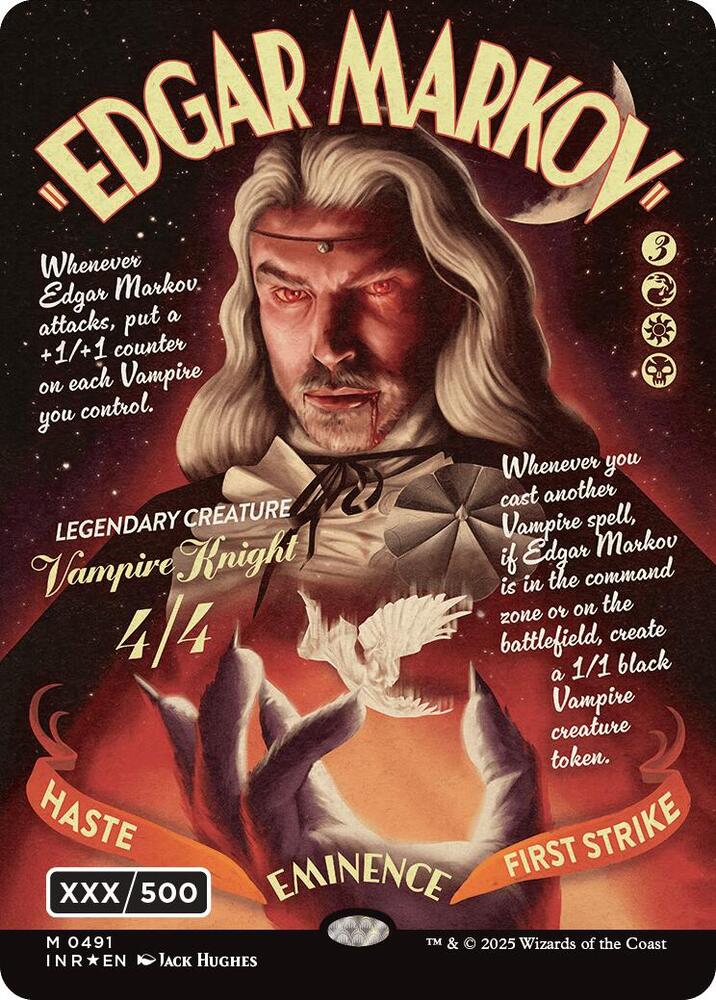 Edgar Markov Showcase Serial Numbered 491/287 (Innistrad Remastered)  - Double Rainbow Foil | Good Games Modbury