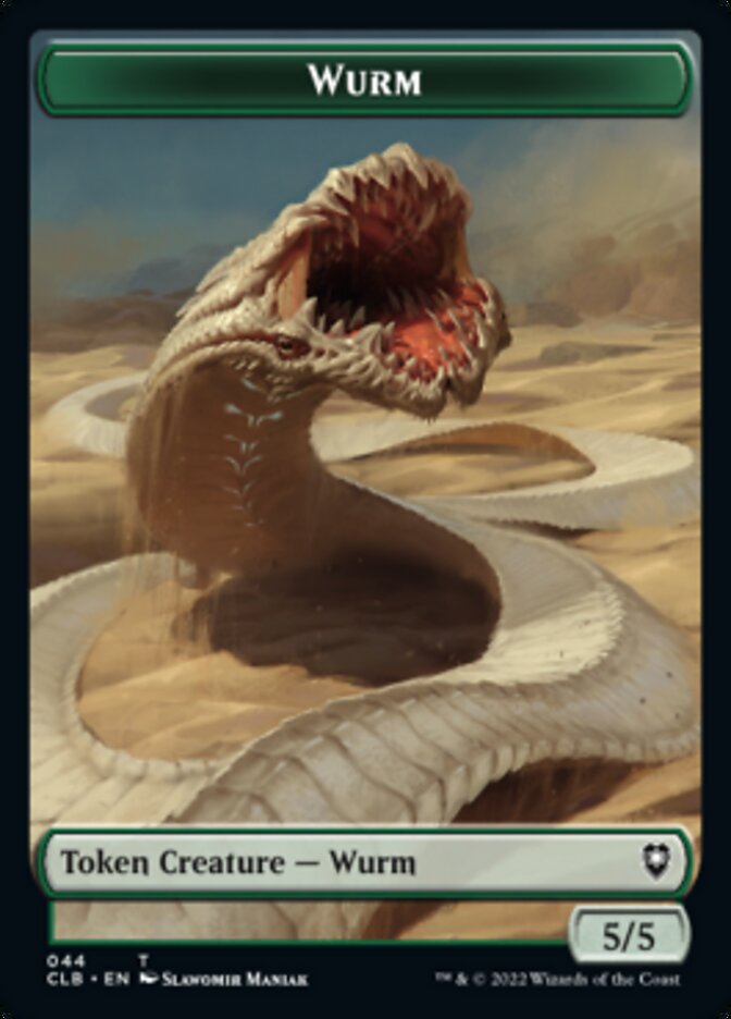 Phyrexian Beast // Wurm Double-Sided Token [Commander Legends: Battle for Baldur's Gate Tokens] | Good Games Modbury